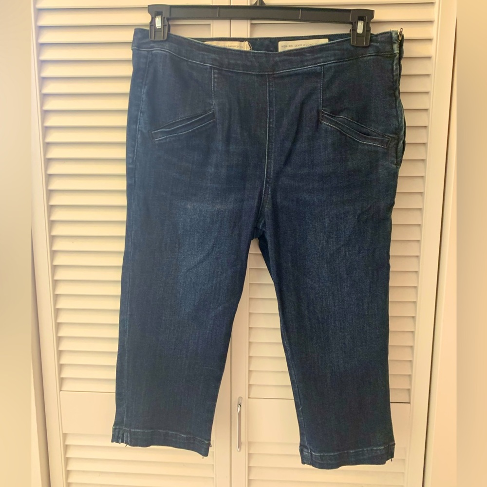 Anthropologie Pilcro Letterpress High Rise Knee Length Shorts - 32